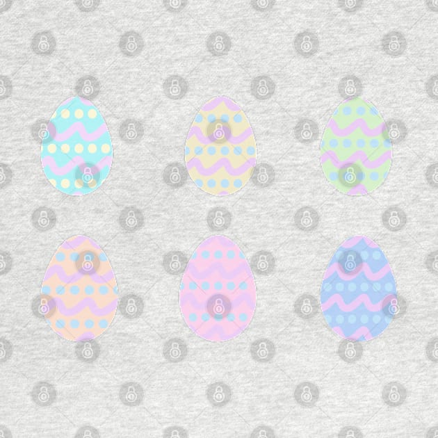 Pastel Pattern Easter Eggs by Felicity-K